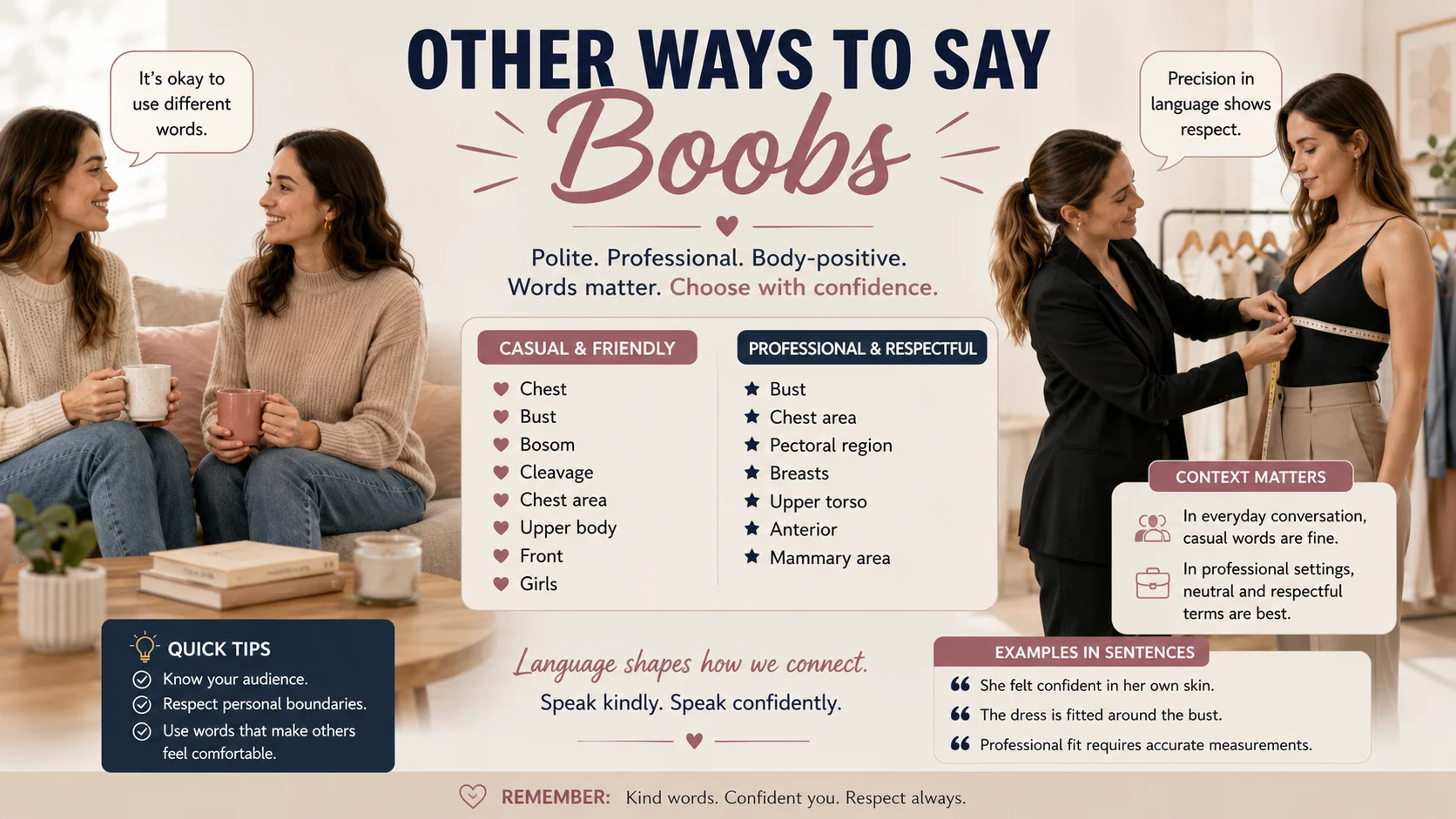 other ways to say boobs