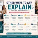 other ways to say explain