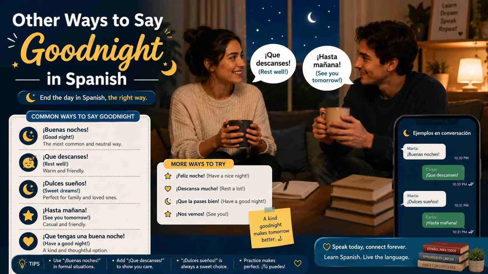 other ways to say goodnight in spanish