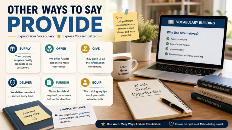 other ways to say provide