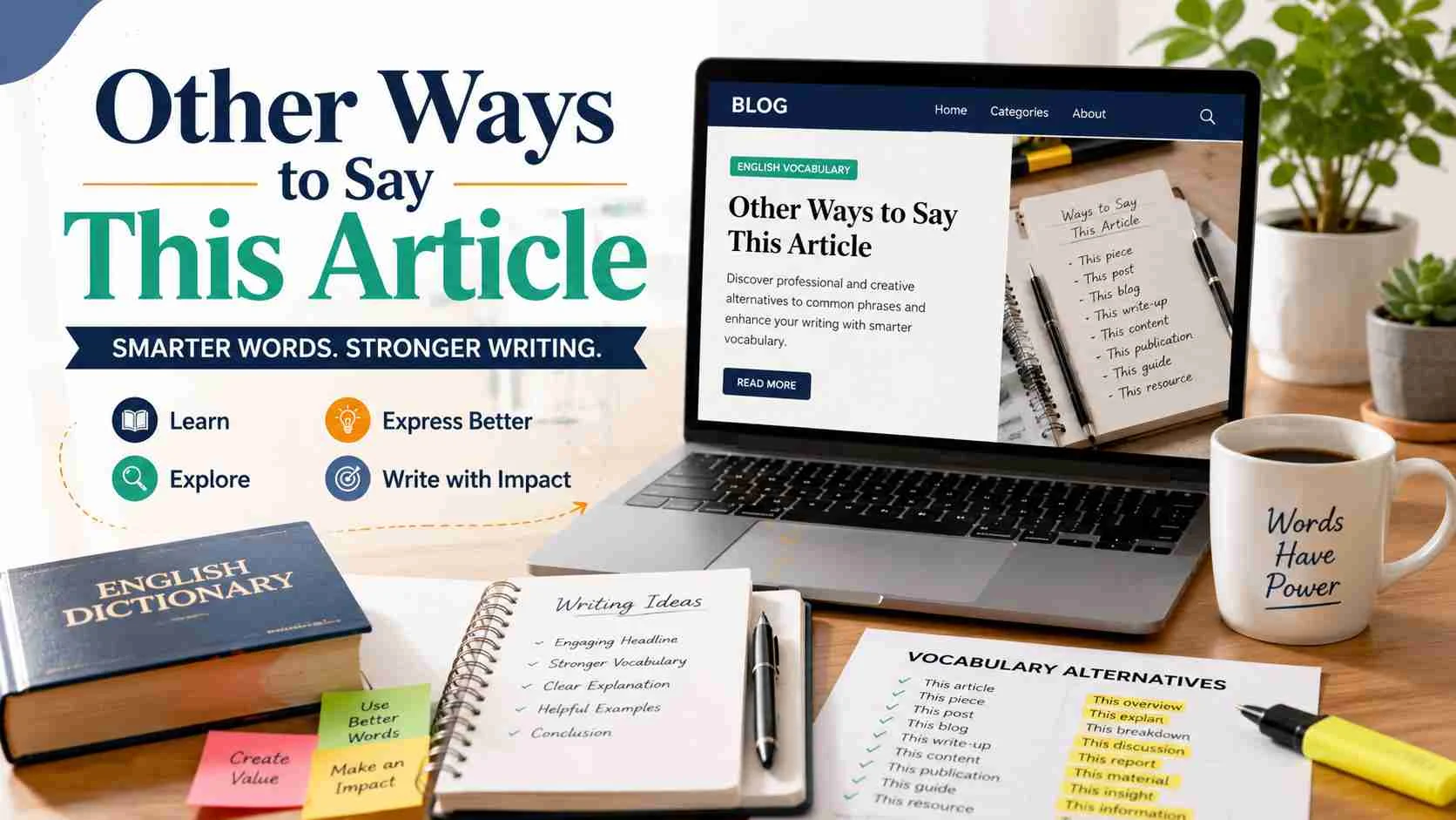 other ways to say this article